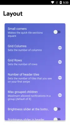 Power Shade: Notification Bar Changer & Manager android App screenshot 3